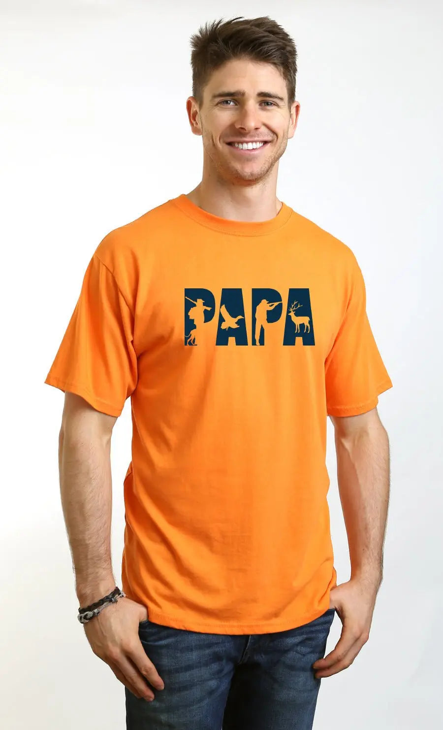 PAPA Men's Bamboo Viscose/Organic Cotton Short Sleeve Graphic T-Shirt - Blade & Thread