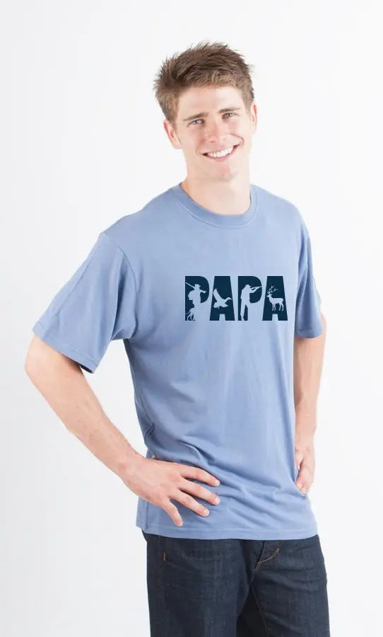PAPA Men's Bamboo Viscose/Organic Cotton Short Sleeve Graphic T-Shirt - Blade & Thread