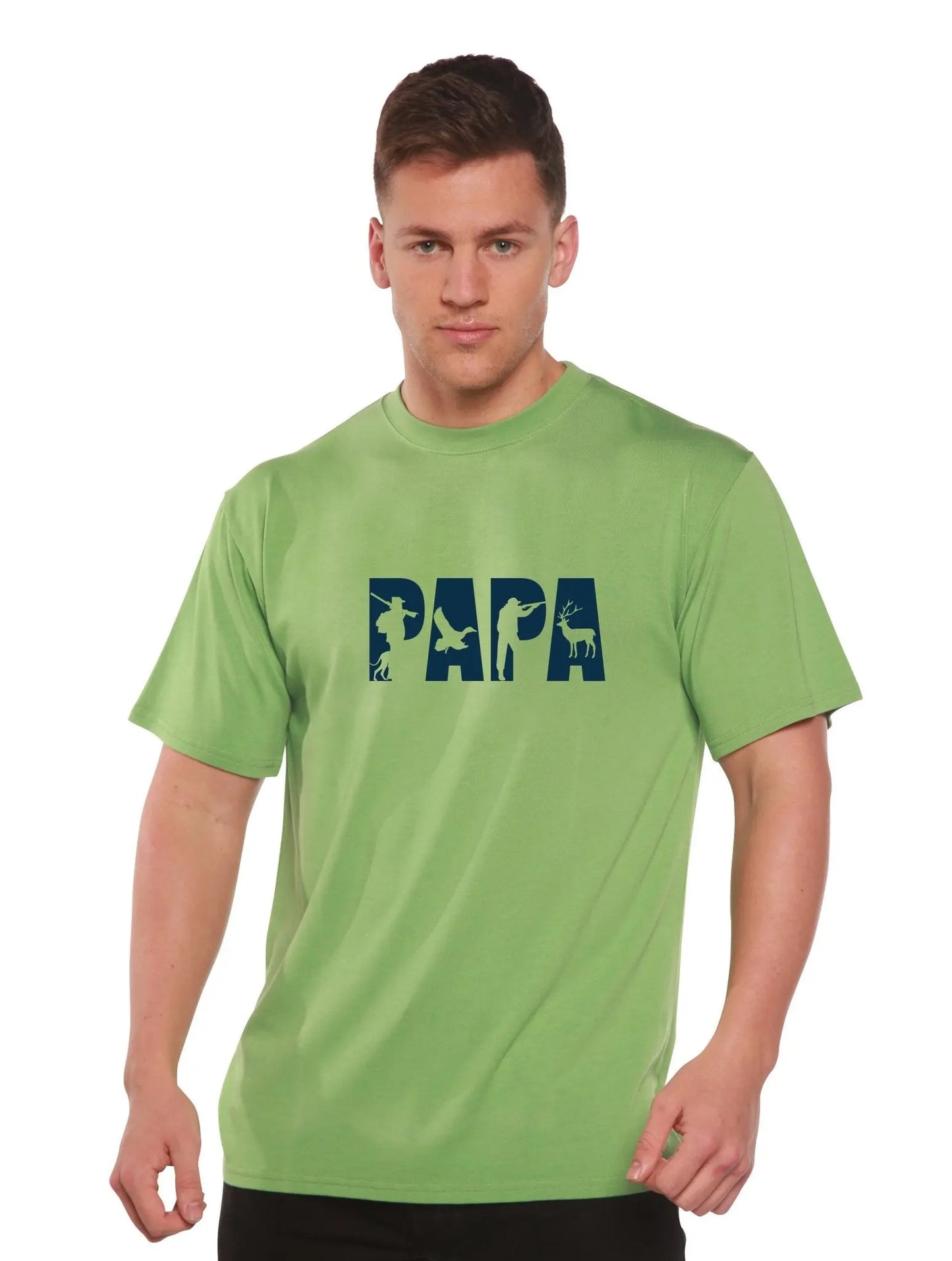 PAPA Men's Bamboo Viscose/Organic Cotton Short Sleeve Graphic T-Shirt - Blade & Thread