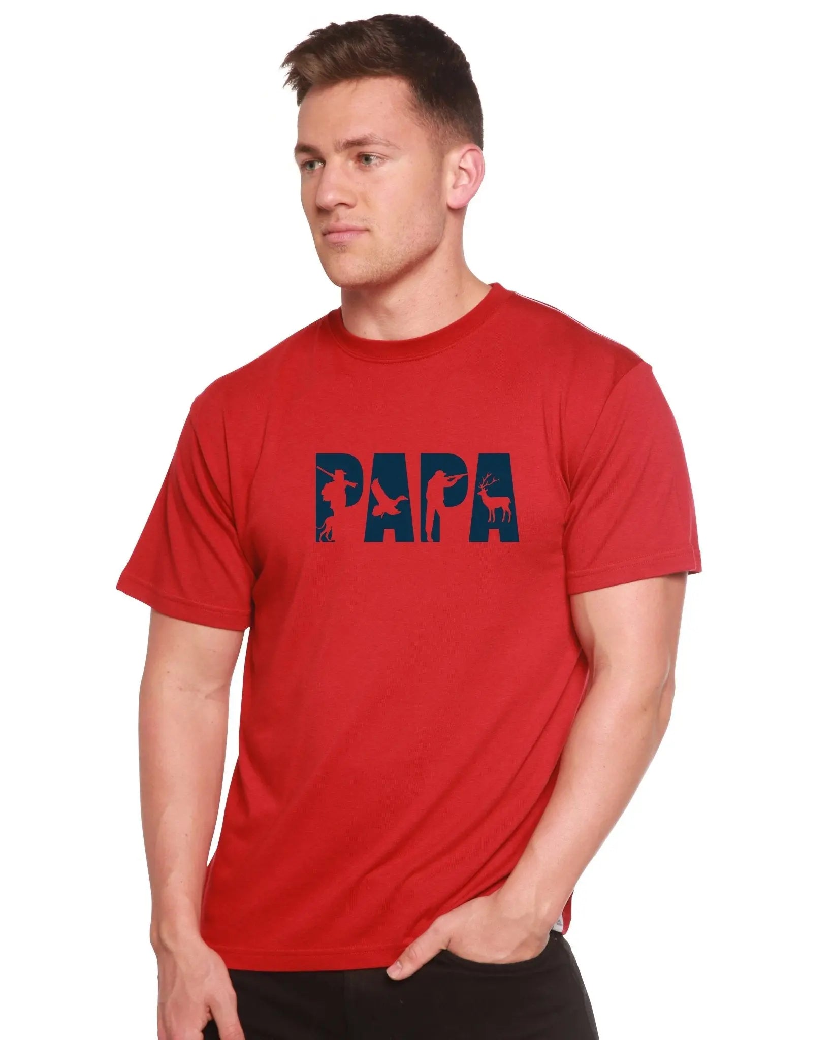 PAPA Men's Bamboo Viscose/Organic Cotton Short Sleeve Graphic T-Shirt - Blade & Thread