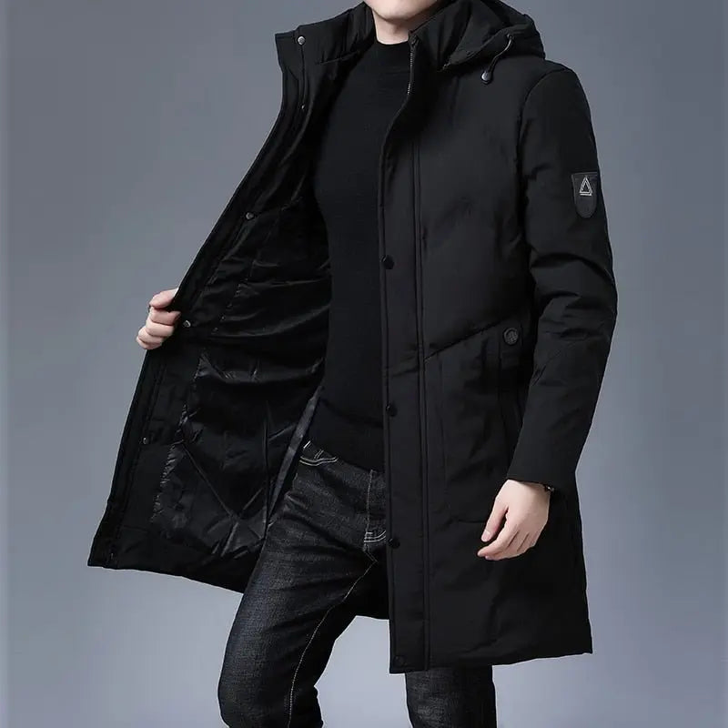 Parkas Jacket Men Longline Windbreaker Coats Clothing - Blade & Thread