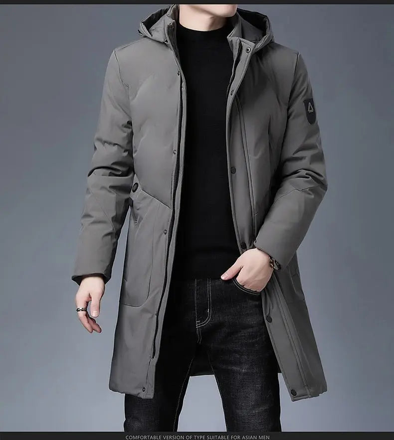 Parkas Jacket Men Longline Windbreaker Coats Clothing - Blade & Thread