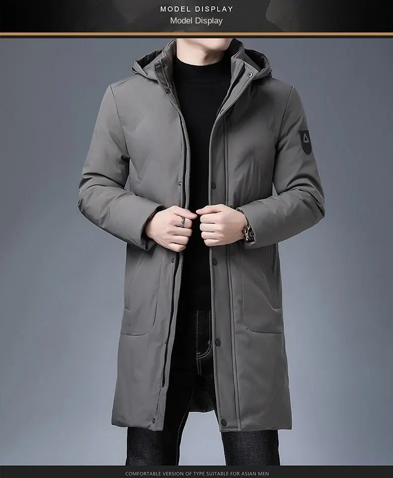 Parkas Jacket Men Longline Windbreaker Coats Clothing - Blade & Thread