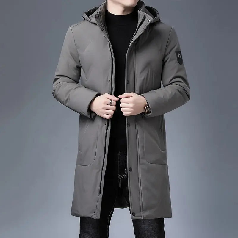 Parkas Jacket Men Longline Windbreaker Coats Clothing - Blade & Thread