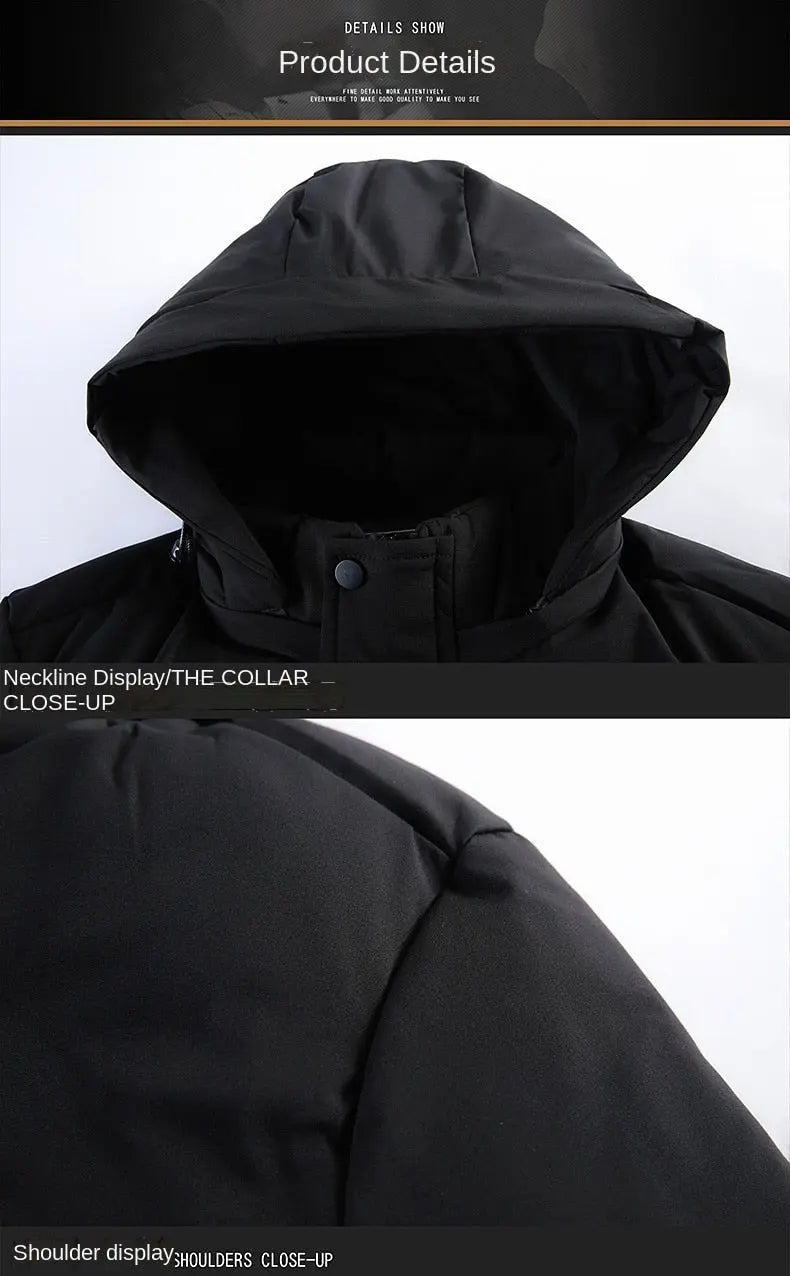 Parkas Jacket Men Longline Windbreaker Coats Clothing - Blade & Thread
