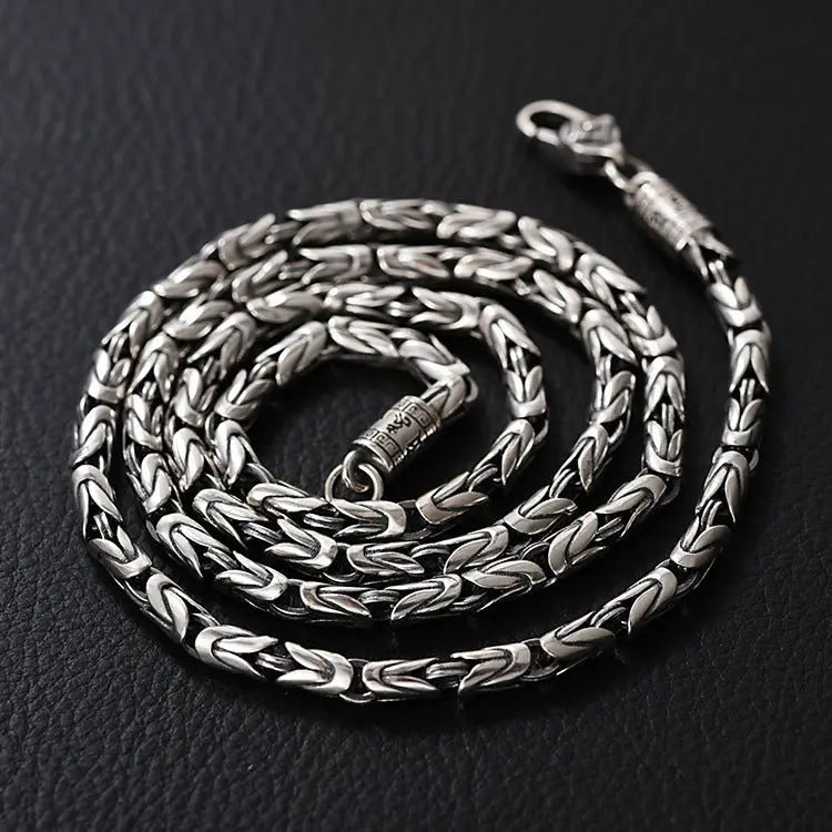 Peace pattern retro thick necklace - Blade & Thread