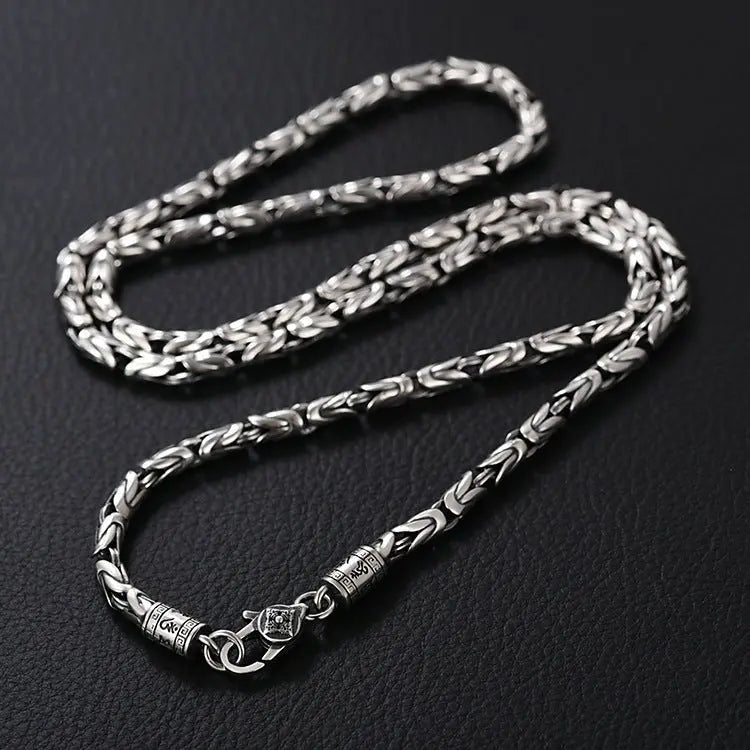 Peace pattern retro thick necklace - Blade & Thread
