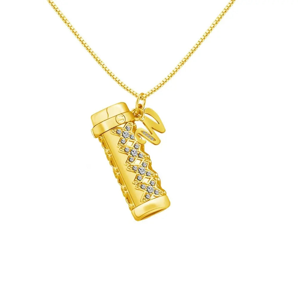 Personalised Letter Mini Colorful Kaleidoscope Pendant Necklaces - Blade & Thread
