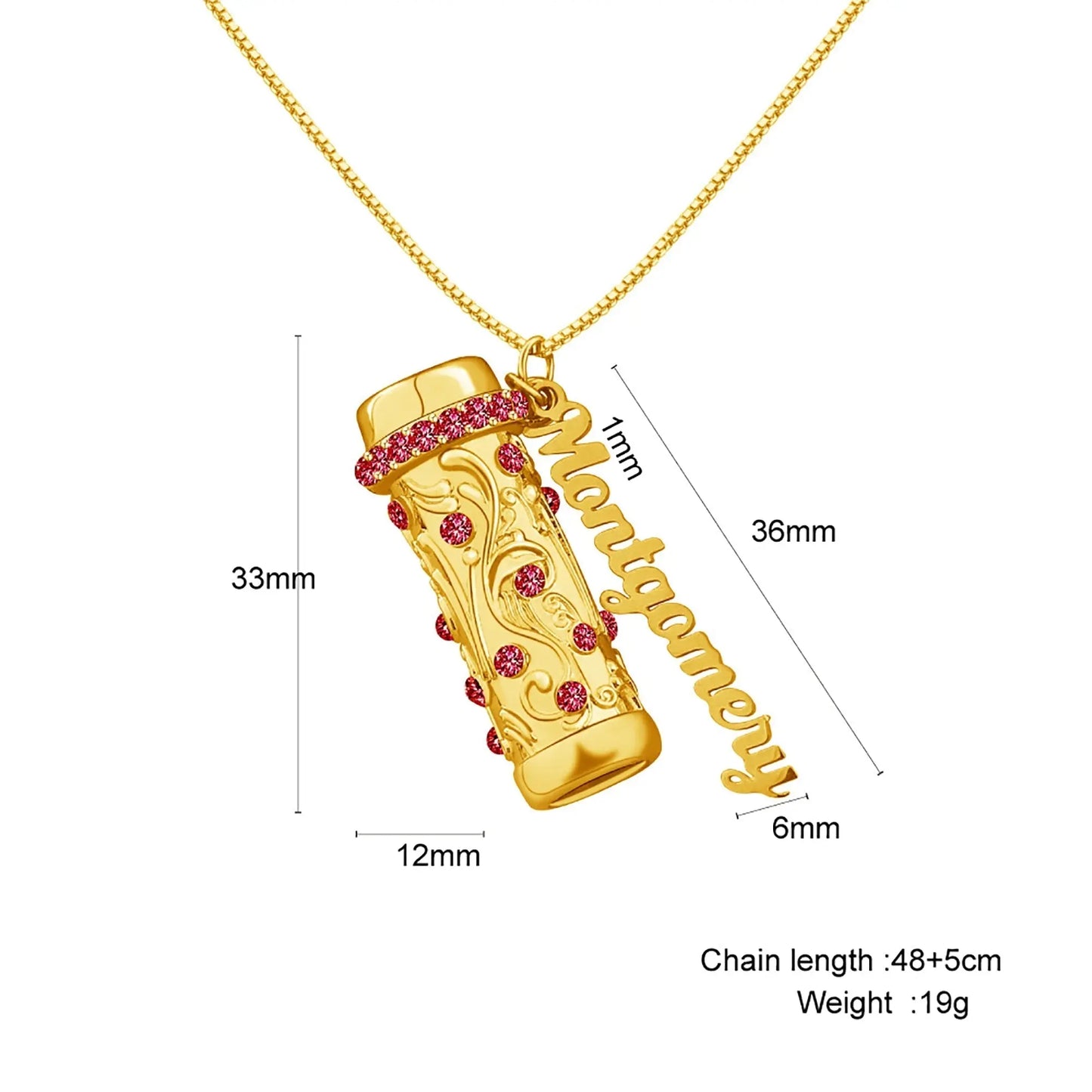 Personalised Letter Mini Colorful Kaleidoscope Pendant Necklaces - Blade & Thread