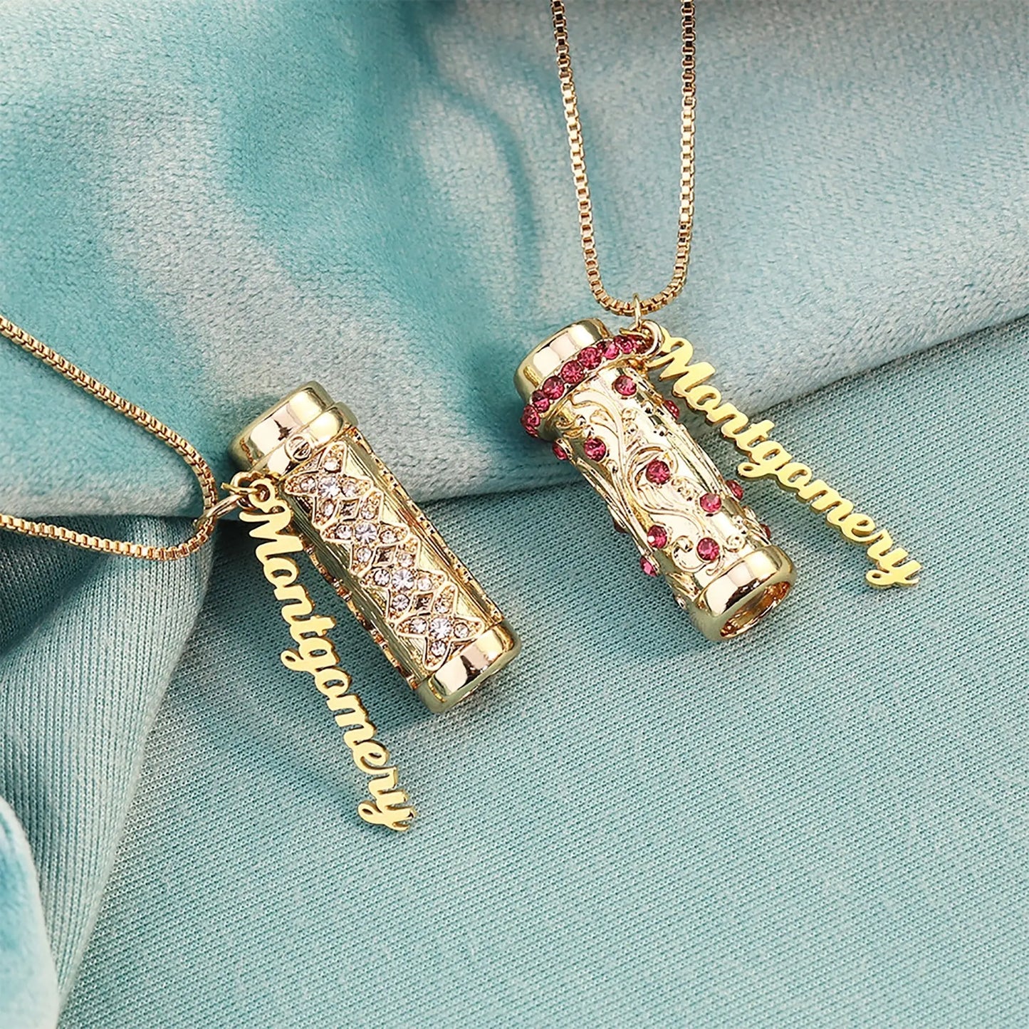 Personalised Letter Mini Colorful Kaleidoscope Pendant Necklaces - Blade & Thread