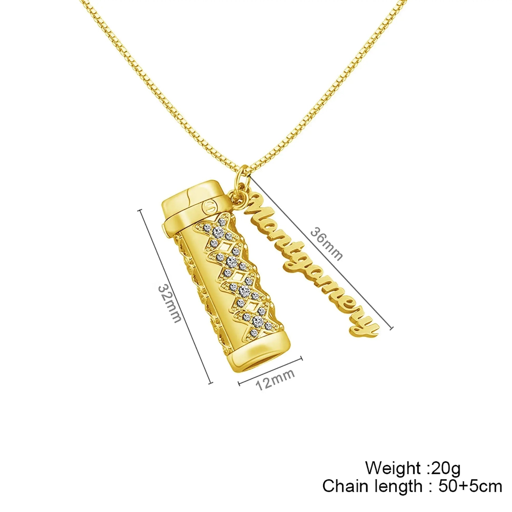 Personalised Letter Mini Colorful Kaleidoscope Pendant Necklaces - Blade & Thread