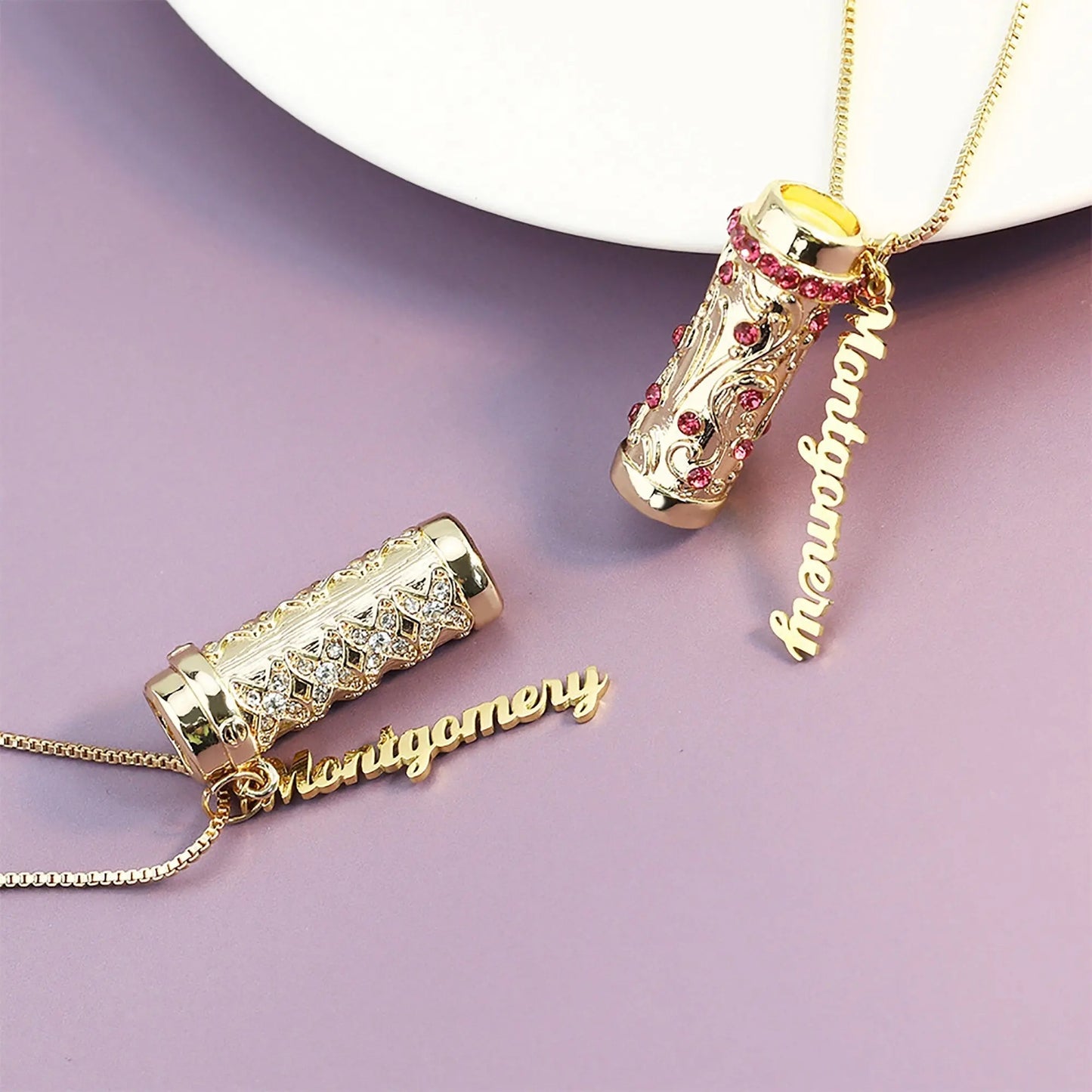 Personalised Letter Mini Colorful Kaleidoscope Pendant Necklaces - Blade & Thread