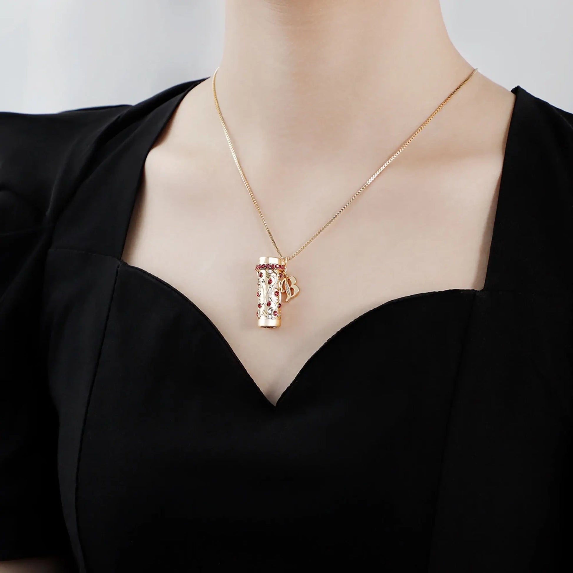 Personalised Letter Mini Colorful Kaleidoscope Pendant Necklaces - Blade & Thread