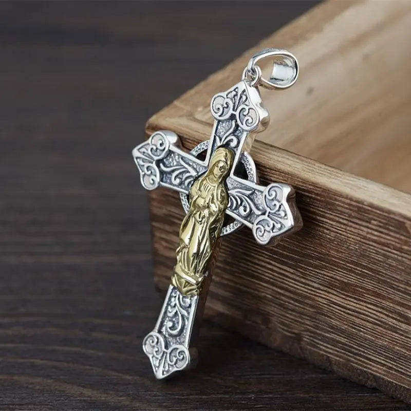 Personality Creative Jesus Cross Amulet Pendant Rock Casual Gift Catholic Christian Necklace nowadaysfashion