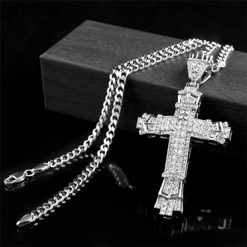 Personality Creative Jesus Cross Amulet Pendant Rock Casual Gift Catholic Christian Necklace nowadaysfashion
