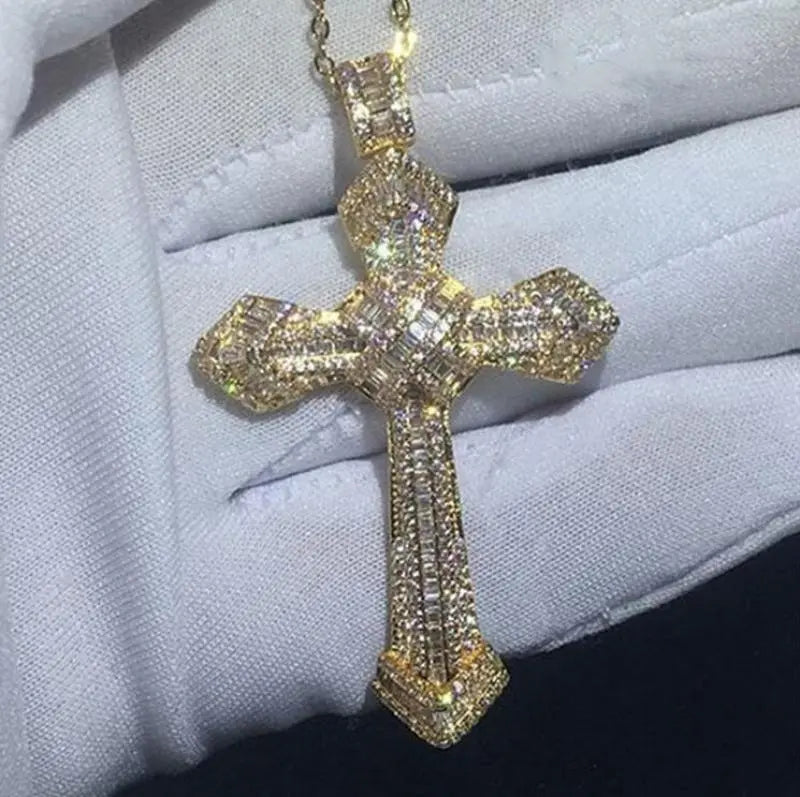 Personality Creative Jesus Cross Amulet Pendant Rock Casual Gift Catholic Christian Necklace nowadaysfashion