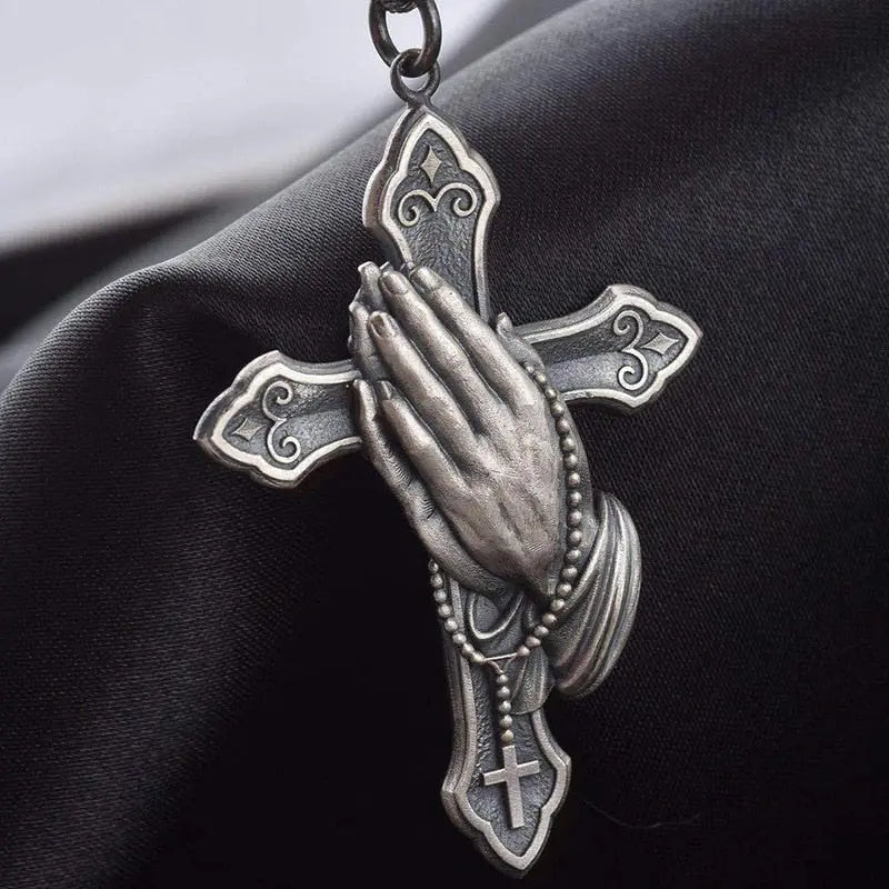 Personality Creative Jesus Cross Amulet Pendant Rock Casual Gift Catholic Christian Necklace nowadaysfashion