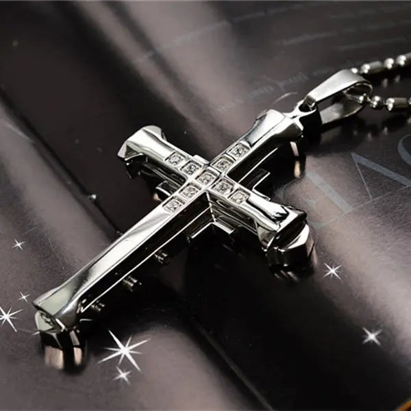 Personality Creative Jesus Cross Amulet Pendant Rock Casual Gift Catholic Christian Necklace nowadaysfashion