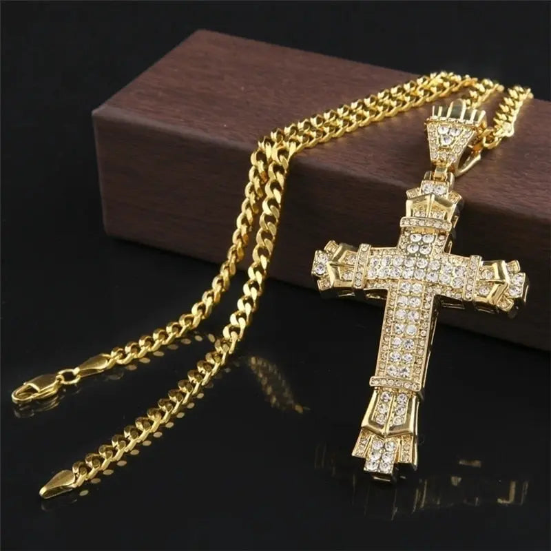 Personality Creative Jesus Cross Amulet Pendant Rock Casual Gift Catholic Christian Necklace nowadaysfashion