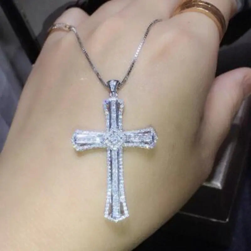 Personality Creative Jesus Cross Amulet Pendant Rock Casual Gift Catholic Christian Necklace nowadaysfashion