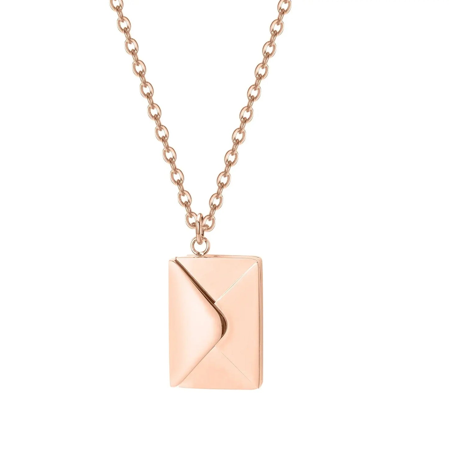 Personalized Custom Envelope Custom Photo Engraved Name Necklace Pendant - Blade & Thread