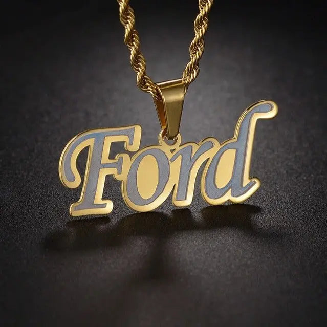 Personalized laser marking hip hop pendant - Blade & Thread