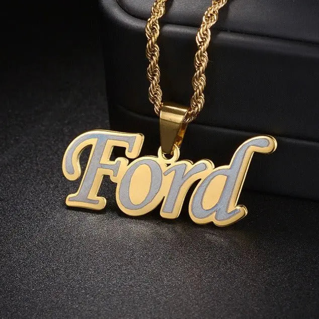 Personalized laser marking hip hop pendant - Blade & Thread