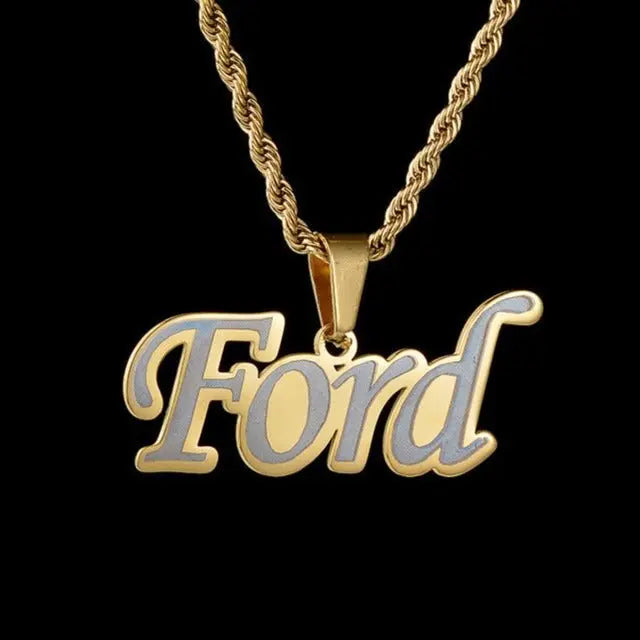 Personalized laser marking hip hop pendant - Blade & Thread