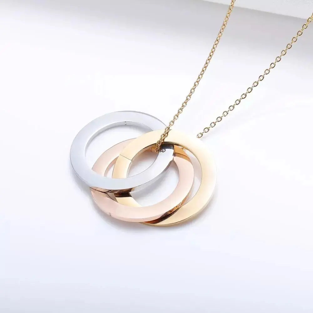 Personalized Name Necklace Gold Plated Stainless Steel Necklaces Child Name Pendant - Blade & Thread