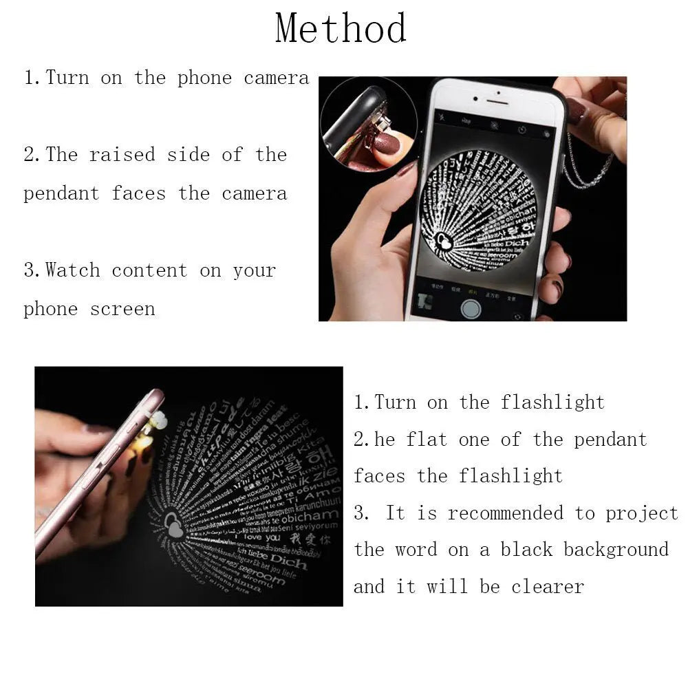 Personalized Photo 100 Languages Projection Bracelet for Angle Wing Memory Bracelets - Blade & Thread