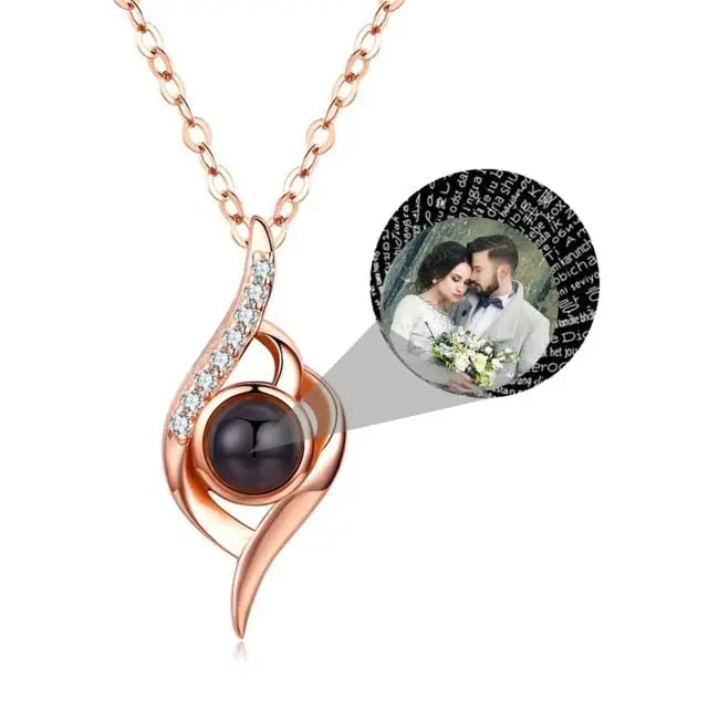 Personalized Photo Name Projection Custom Pendant For Women Girls Trendy Necklaces - Blade & Thread