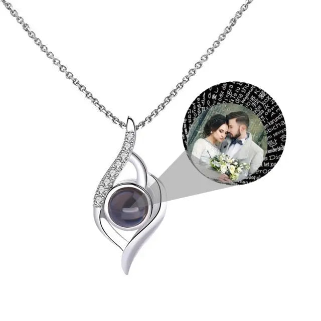Personalized Photo Name Projection Custom Pendant For Women Girls Trendy Necklaces - Blade & Thread