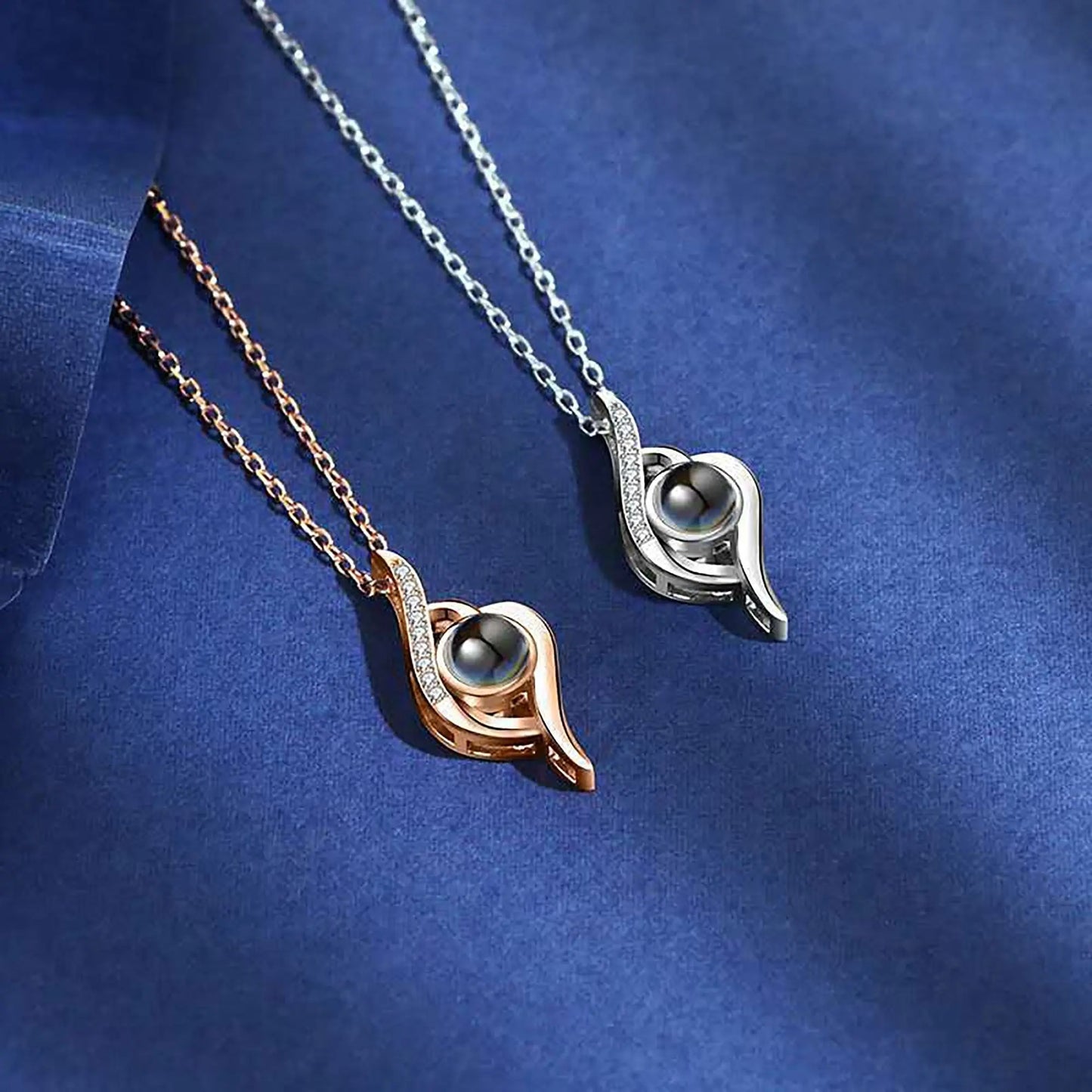 Personalized Photo Name Projection Custom Pendant For Women Girls Trendy Necklaces - Blade & Thread