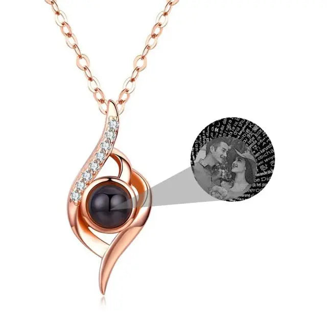Personalized Photo Name Projection Custom Pendant For Women Girls Trendy Necklaces - Blade & Thread