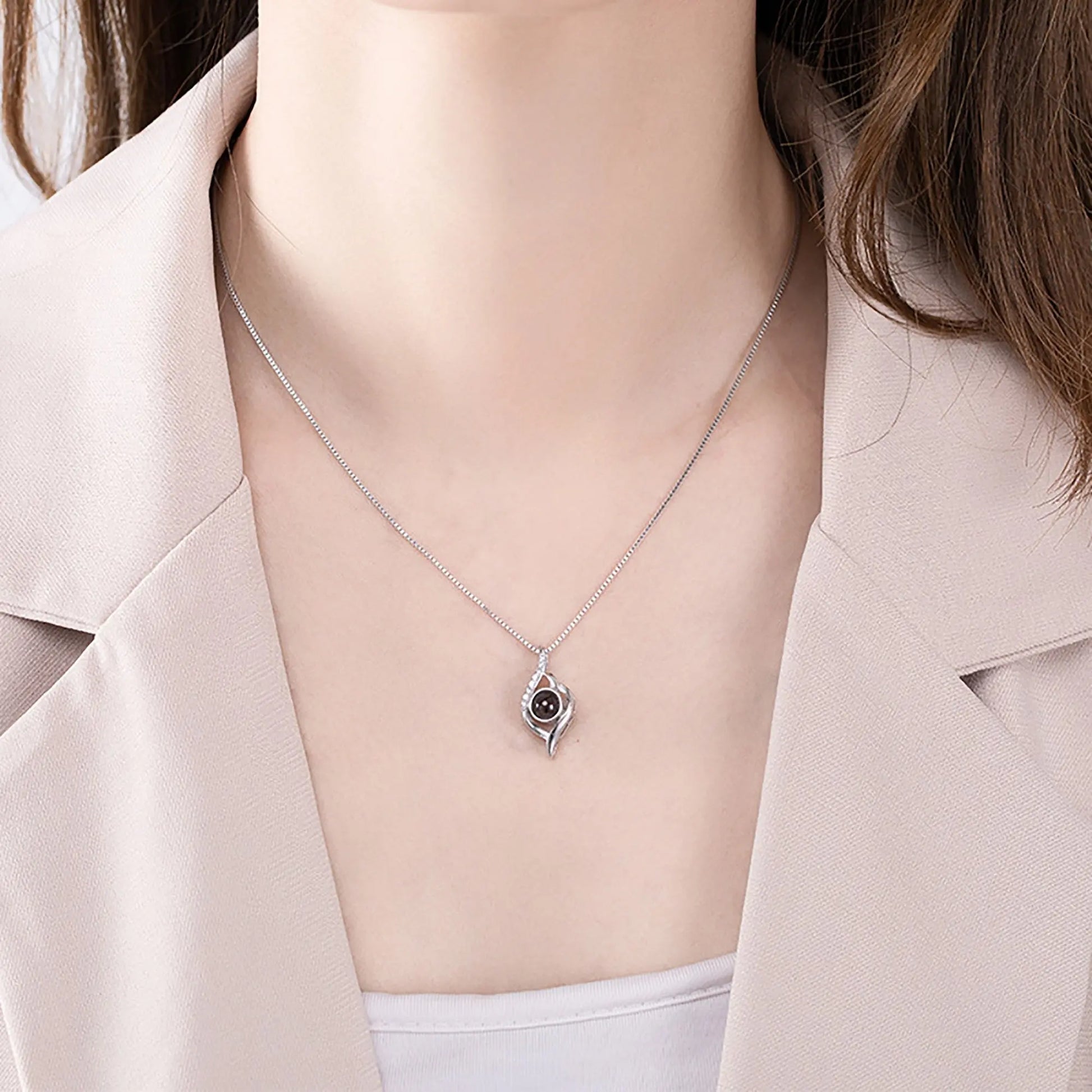 Personalized Photo Name Projection Custom Pendant For Women Girls Trendy Necklaces - Blade & Thread