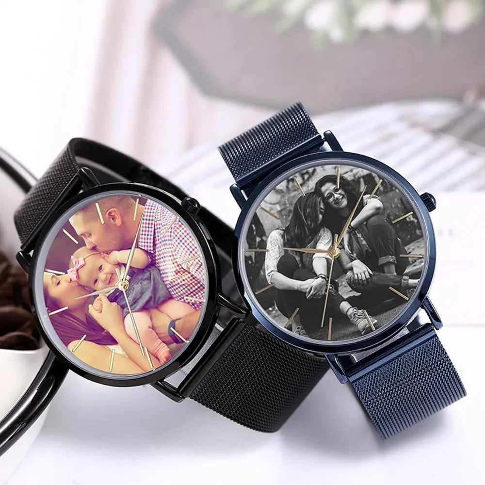 Personalized Photo Watch Custom Lover Photo Quartz Watches Printing Photos DIY Jewlery - Blade & Thread
