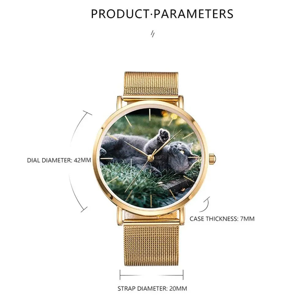 Personalized Photo Watch Custom Lover Photo Quartz Watches Printing Photos DIY Jewlery - Blade & Thread