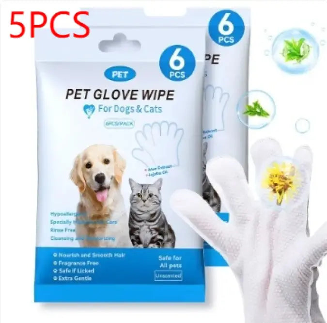 Pet Cleaning Gloves & Wipes My Store 2