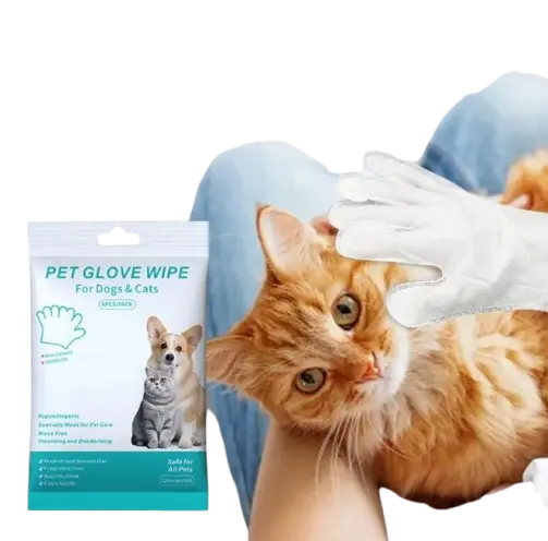Pet Cleaning Gloves & Wipes My Store 2