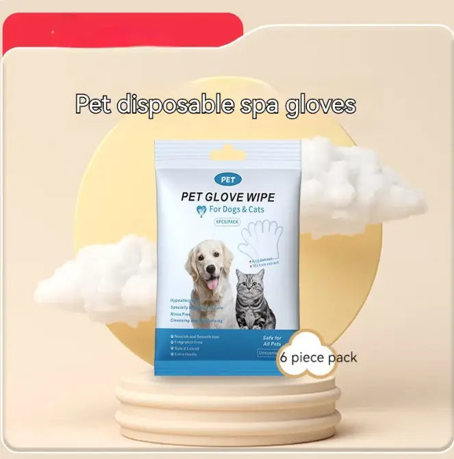 Pet Cleaning Gloves & Wipes My Store 2