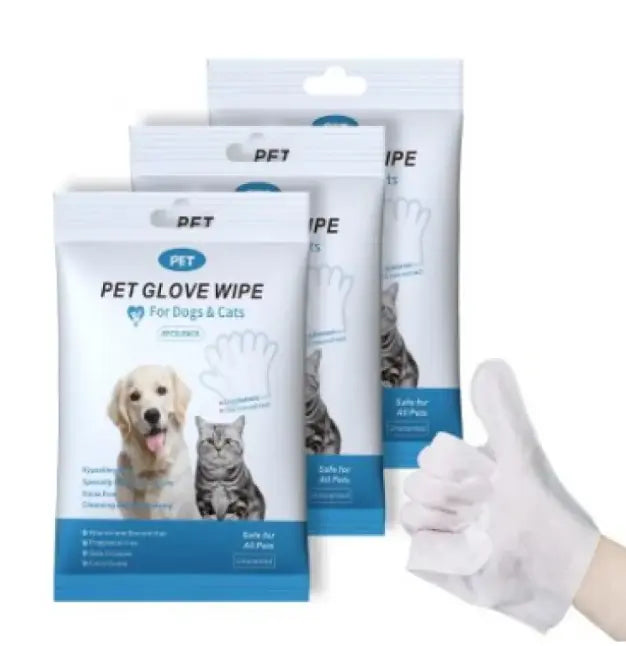 Pet Cleaning Gloves & Wipes My Store 2