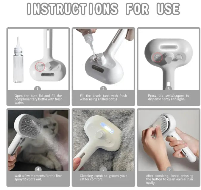 Pet Hair Spray Brush - Blade & Thread