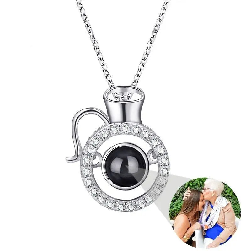 Photo Projection Necklace 12 Constellation Patterns Pendant Necklace - Blade & Thread