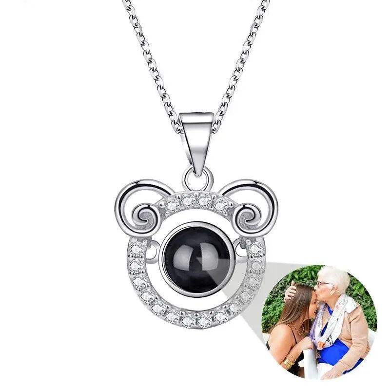 Photo Projection Necklace 12 Constellation Patterns Pendant Necklace - Blade & Thread