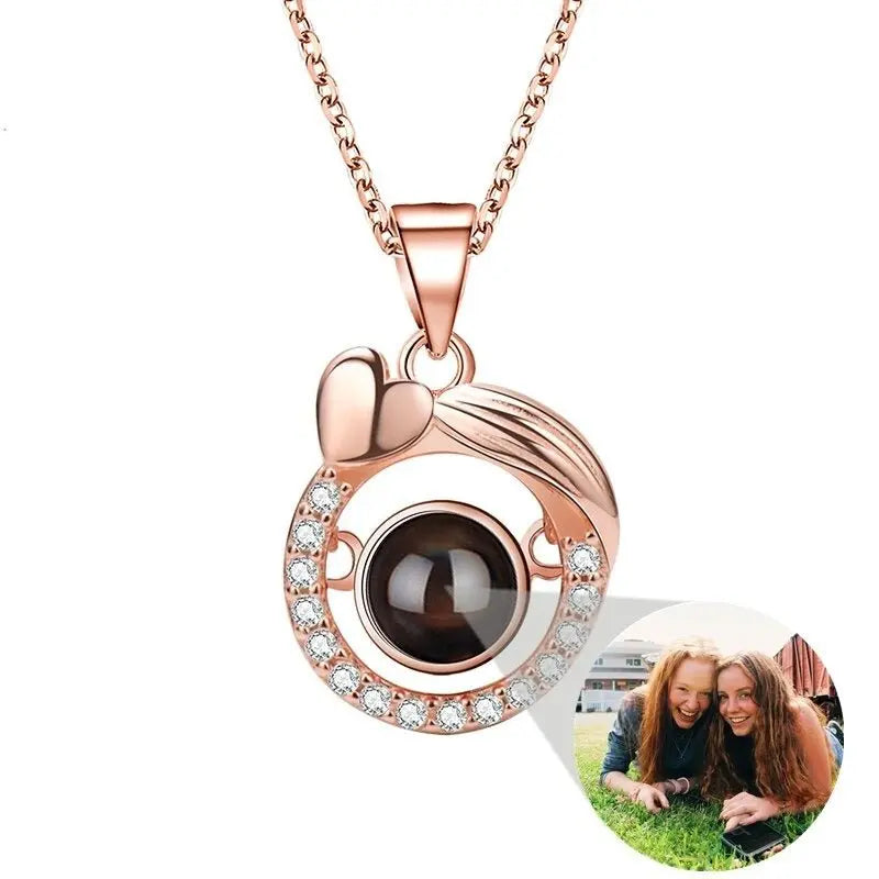 Photo Projection Necklace 12 Constellation Patterns Pendant Necklace - Blade & Thread
