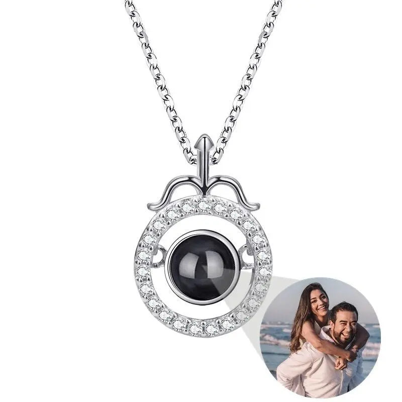 Photo Projection Necklace 12 Constellation Patterns Pendant Necklace - Blade & Thread