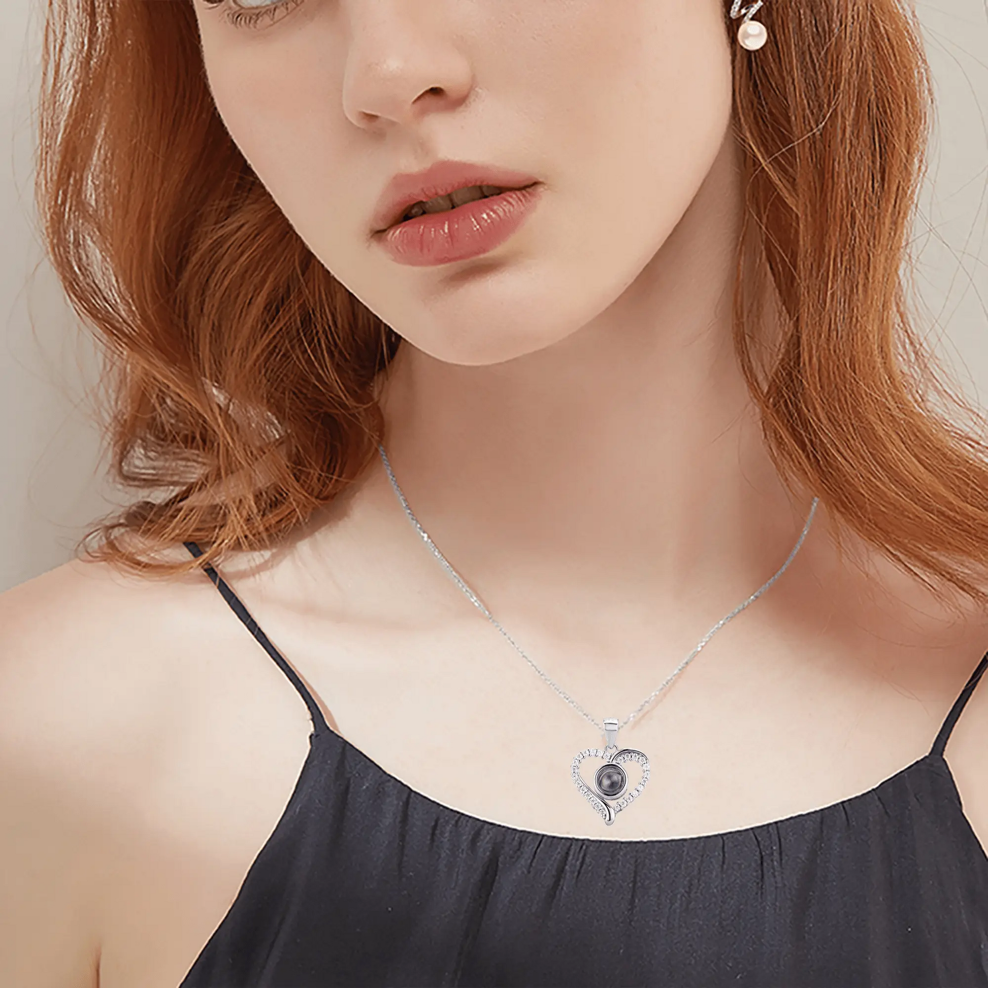 Photo Projection Necklace Pendant Jewelry for Lover Girlfriend 2022 - Blade & Thread