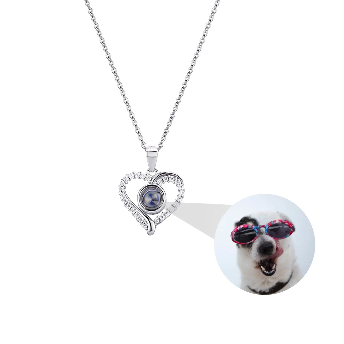 Photo Projection Necklace Pendant Jewelry for Lover Girlfriend 2022 - Blade & Thread