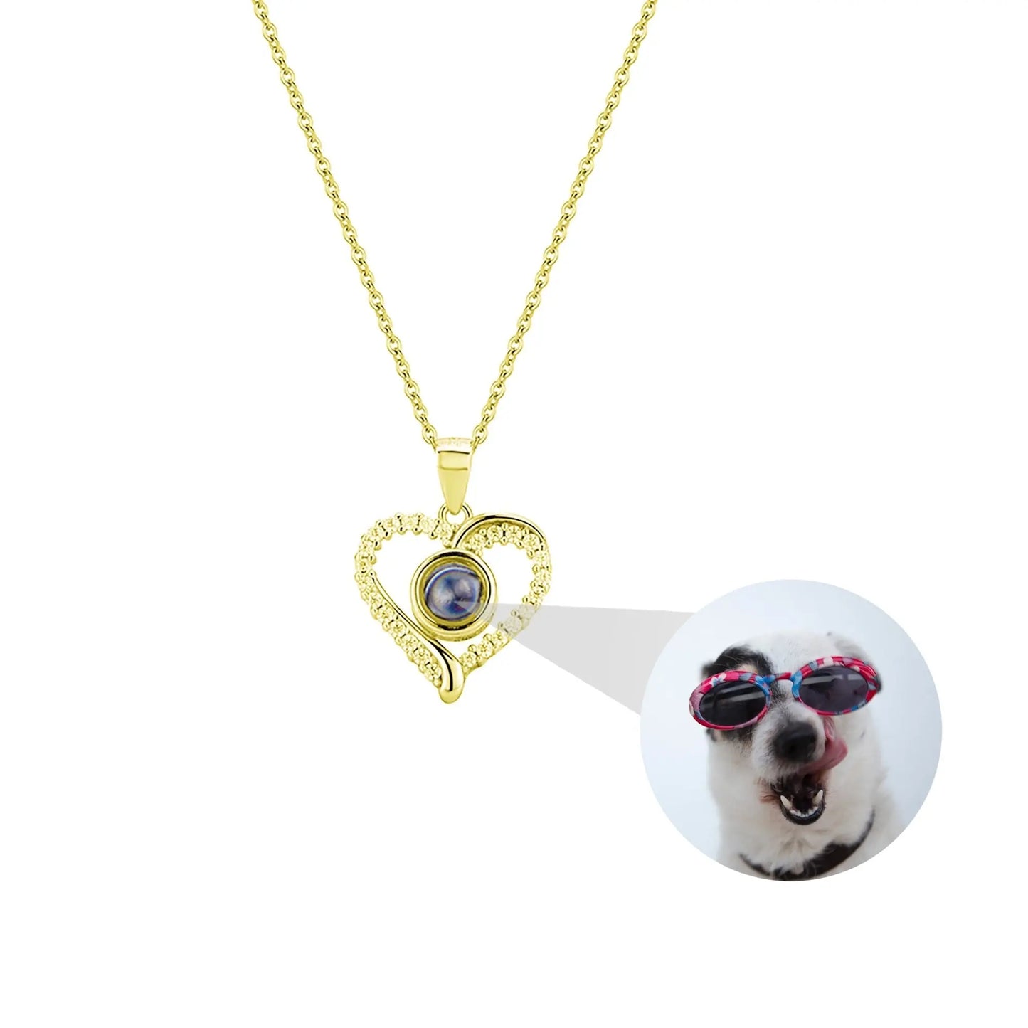 Photo Projection Necklace Pendant Jewelry for Lover Girlfriend 2022 - Blade & Thread