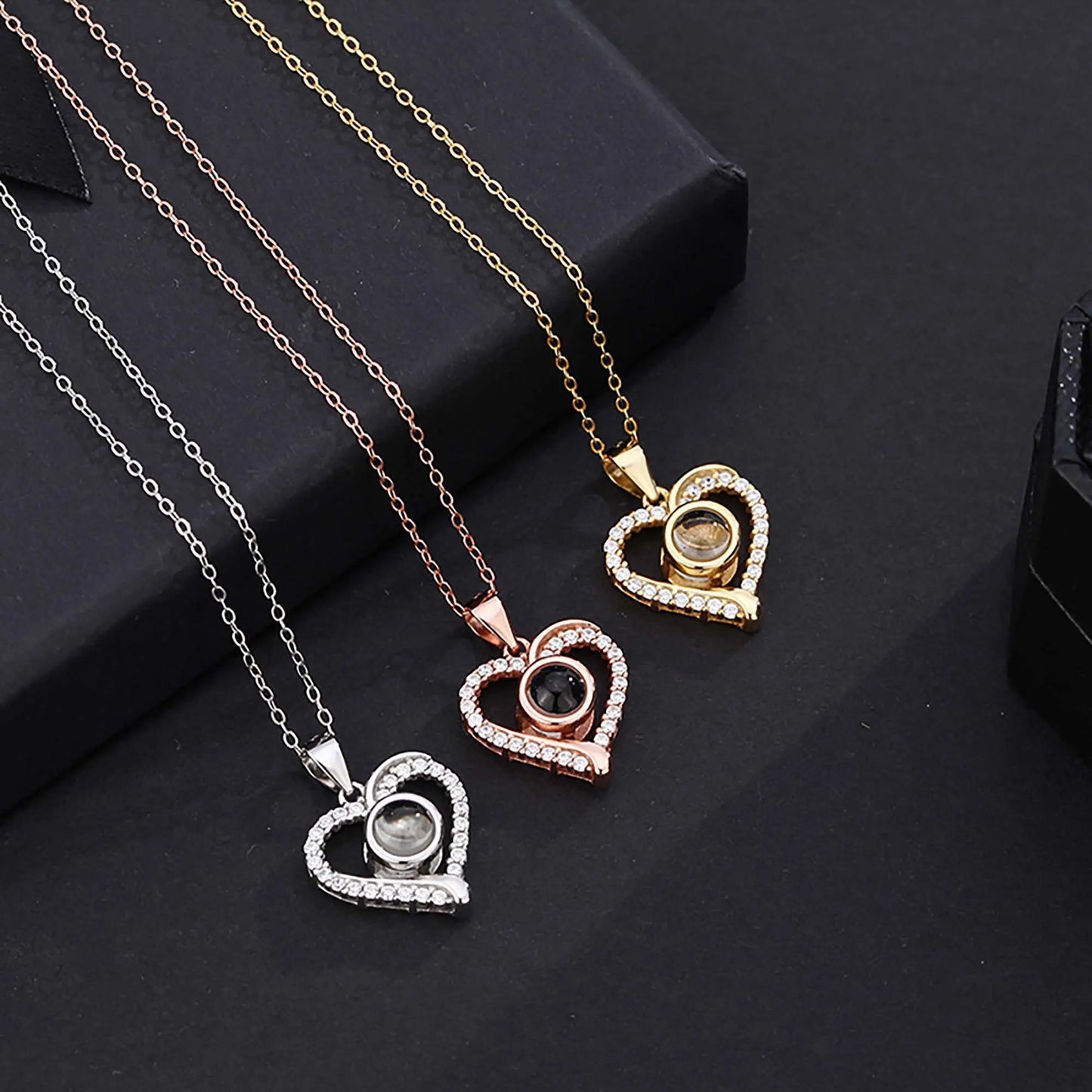 Photo Projection Necklace Pendant Jewelry for Lover Girlfriend 2022 - Blade & Thread